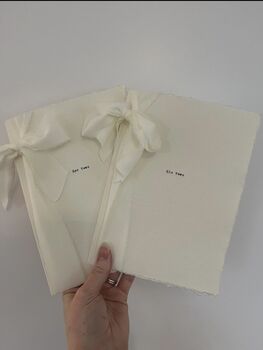 Set Of Two Personalised Wedding Typewriter Vow Books, 5 of 6