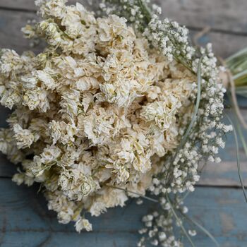 Wedding Dried Flower Bouquet Boho Purity Cloud, 3 of 3