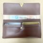 Vegan Leather Long Wallet In Taupe, thumbnail 4 of 5
