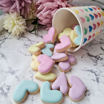 Mug Of Hearts Biscuits, Valentine's Biscuit Gift, 6 of 8
