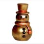 Solid Chocolate Top Hat Snowman, thumbnail 2 of 5