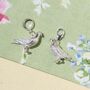 Racing Pigeon Charm Sterling Silver, thumbnail 2 of 10