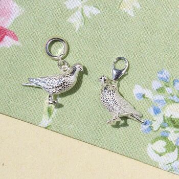 Racing Pigeon Charm Sterling Silver, 2 of 10