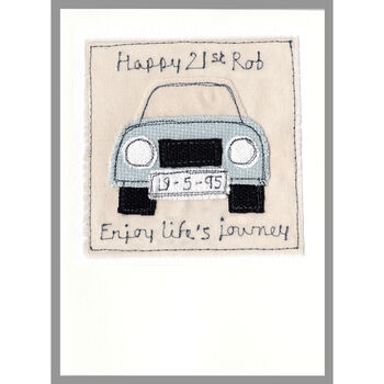 Personalised Car 18th Birthday Card For Him Or Her, 6 of 9