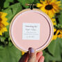 Pale Pink Embroidered Hoop, thumbnail 7 of 7
