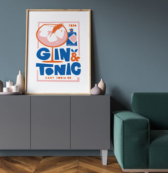 Gin And Tonic Kitchen Print, 4 of 5