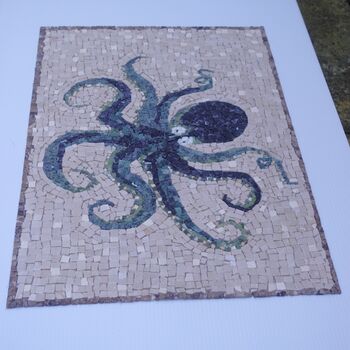 Black And Green Octopus Marble Mosaic, 5 of 7