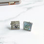 Personalised Map Location Square Cufflinks, thumbnail 6 of 6