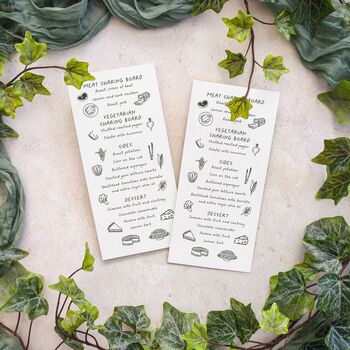 Wedding Doodles Menu Card, 7 of 9