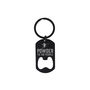 Black Bottle Opener Keyring 'Powder To The People' | Key Accessory | Gift For Dad | Fathers Day | Skiing, thumbnail 3 of 3