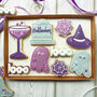 Pre Order Personalised 'Boos N' Brews' Halloween Letterbox Cookies, thumbnail 1 of 4