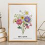 Personalised Birth Flower Family Print, thumbnail 10 of 11