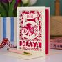 Personalised 5th Birthday Card Papercut Woodland Design, thumbnail 2 of 7