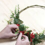 Winter Hoop Wreath Kit, thumbnail 1 of 9