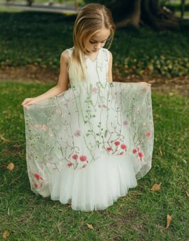 Ariel ~ Flower Girl Dress Or Party Girl Dress, 3 of 12