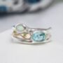 Blue Topaz And Opal Gemstone Ring, thumbnail 1 of 8