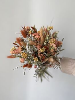 Spring Meadow Dried Flower Bouquet In Terracotta, 2 of 4