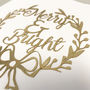 Paper Cut Luxury Gold Christmas Card, thumbnail 6 of 12