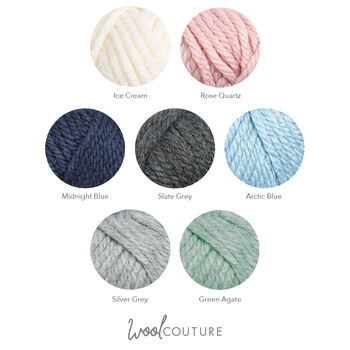 Loop Stitch Cushion Knitting Kit + Knitting Pocket Book, 9 of 9