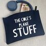 Personalised Plane Stuff Travel Pouch, thumbnail 1 of 3