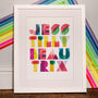 Personalised Typographic Family Names Print, thumbnail 4 of 6