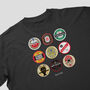 Nottingham Forest Football Beer Mats Oversized T Shirt, thumbnail 8 of 10