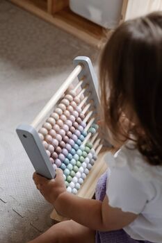 Personalised Wooden Colourful Abacus Toy, 7 of 7