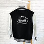 Kid's Personalised Christmas Varsity Jacket With Stars, thumbnail 8 of 9