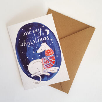 White Sighthound Charity Christmas Card, 4 of 5