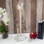 White Iron Cockerel Kitchen Roll Holder Stand, thumbnail 4 of 8