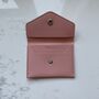 Personalised Soft Faux Leather Button Popper Card Holder Wallet Purse, thumbnail 3 of 8