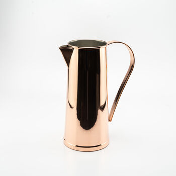 Handmade Solid Copper Pitcher, Tin Lined Inside, 2 of 9