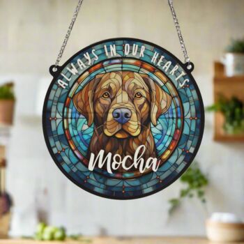 Labrador Chocolate Memorial Suncatcher, 4 of 6