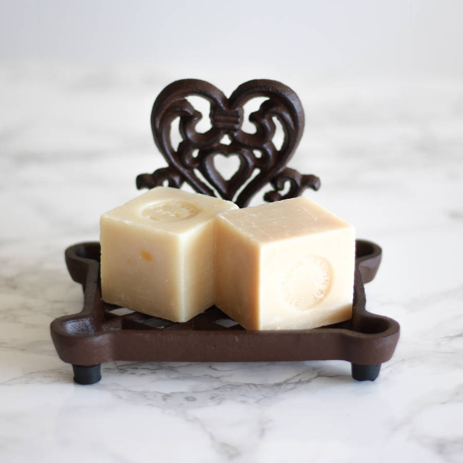 Cast Iron Heart Soap Dish By Dibor