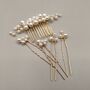 Pearl Bridal Hair Comb And Pin Set, thumbnail 5 of 5