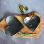 Hand Forged Iron Hearts Dish Set, Couples Gift, thumbnail 6 of 12
