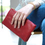 Personalised Amelia Soft Clutch Bag, thumbnail 1 of 9