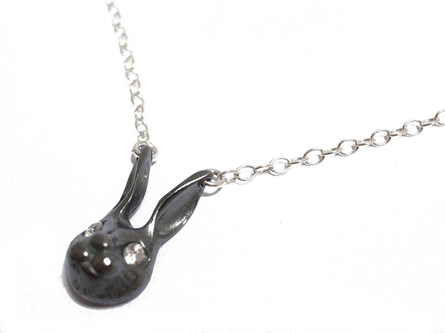 Red Eyed Bunny Rabbit Head Necklace By flowerie88 | notonthehighstreet.com