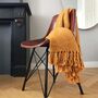 Inca Yellow Solid Throw, thumbnail 1 of 4