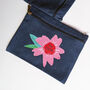 Denim Heart Make Up Bag, thumbnail 2 of 4