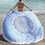 Large Round Ombre Mandala Picnic Blanket, thumbnail 1 of 5