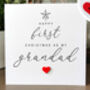 Personalised Handmade First Christmas Card For Grandad, thumbnail 3 of 4