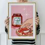 Toast And Jam, Retro Breakfast Art Print, thumbnail 5 of 10
