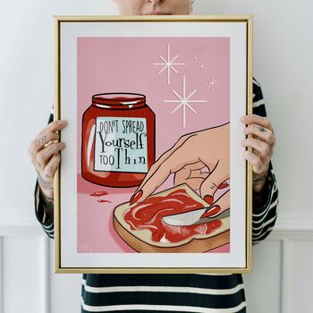 Toast And Jam, Retro Breakfast Art Print, 5 of 10