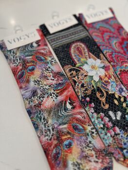 Pink Jungle Glitter Socks Set Of Three, 6 of 11