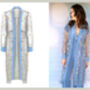 Estelle Duster Coat In Star Embroidered Tulle, thumbnail 2 of 2