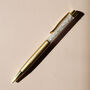 Gold Clear Crystal Ball Point Pen, thumbnail 1 of 6
