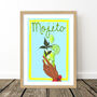 Fresh And Zesty Mojito Cocktail Art Print, thumbnail 6 of 9
