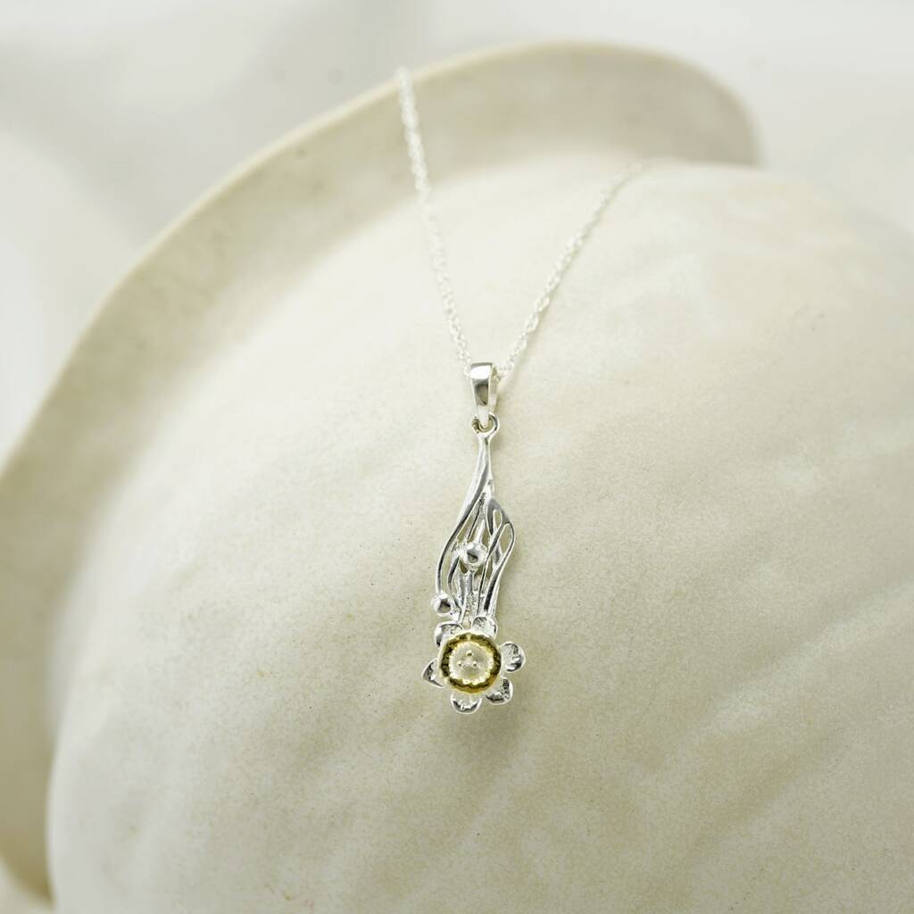 Daffodil Bloom Pendant, 1 of 7