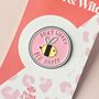 Don’t Worry Bee Happy Enamel Pin Badge, thumbnail 1 of 3